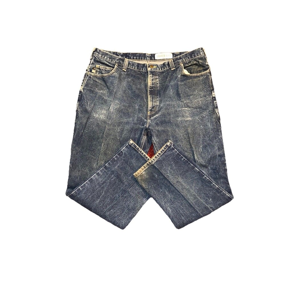 Carhartt FR Flame Resistant Jeans Men’s 42x30 Blue Denim Work Pants Distress